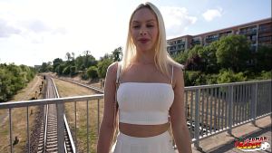 GERMAN SCOUT – First Anal Sex for big Clit blonde Girl Vivian Lola at Pick Up Casting