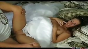 Amateur Bride Fucked in Wedding Dress