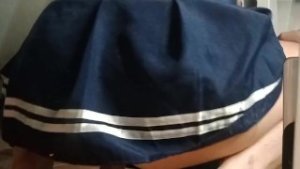 Cute twink in school skirt breaking his wet pink hole