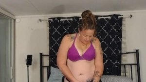 I fuck thick tight big booty with my big purple dildo doggystyle